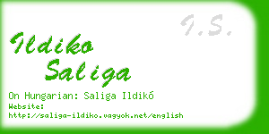 ildiko saliga business card